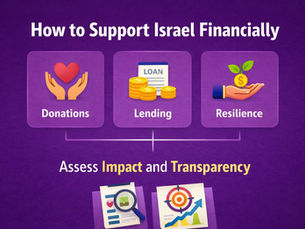How to Support Israel Financially: Donations, Funds, and Responsible Support Models
